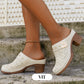 Tjock Klack Slip-On Sandaler med Täckt Tå