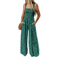🪻🍀Jumpsuits med ärmlösa överaller med casualtryck för kvinnor