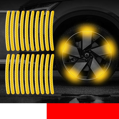 Reflekterande klistermärken för bilfälgar💥🤟（Köp 2 tillräckligt för framhjulet Köp 4 för hela bilen））