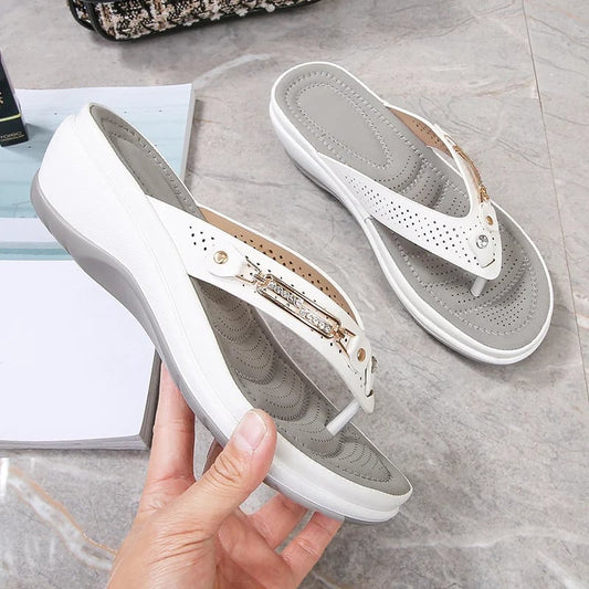 🎀 Flipflops för damer med dämpning som ger stöd åt fotvalvet