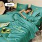 🎁Gör dig redo för sommaren - ❄️ Tvättbar 、 kylning 4-delad säng is-silke linen🛏️