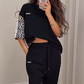 🌺 2025 Nya Arrive - 50% rabatt🌺 Patchwork Sweatshirt med leopardtryck